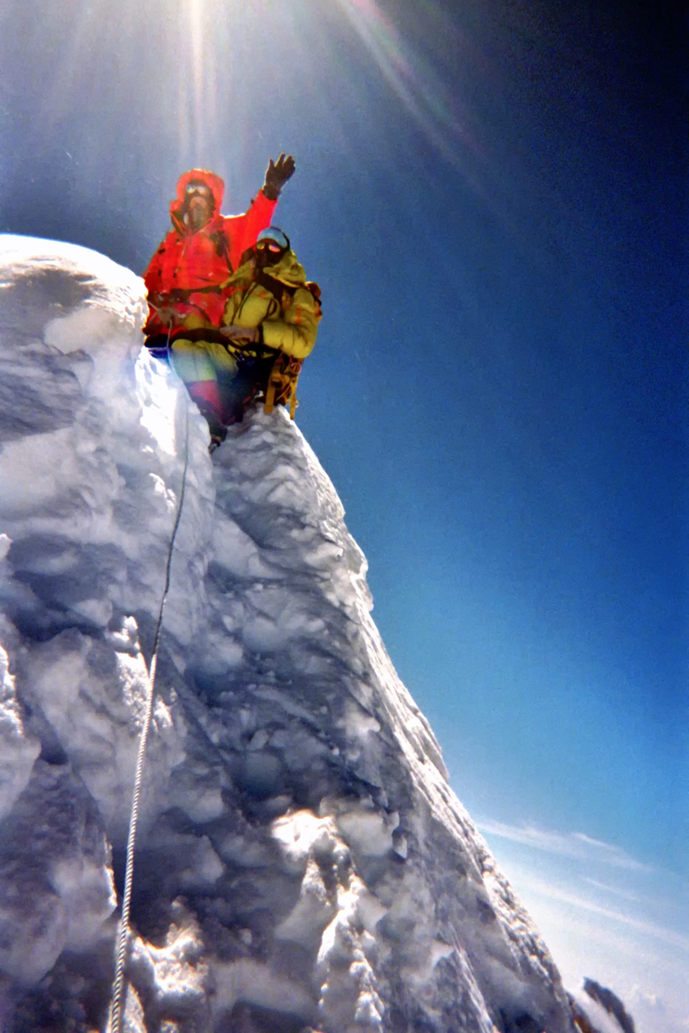 Andreas on Manaslu summit at 8165m