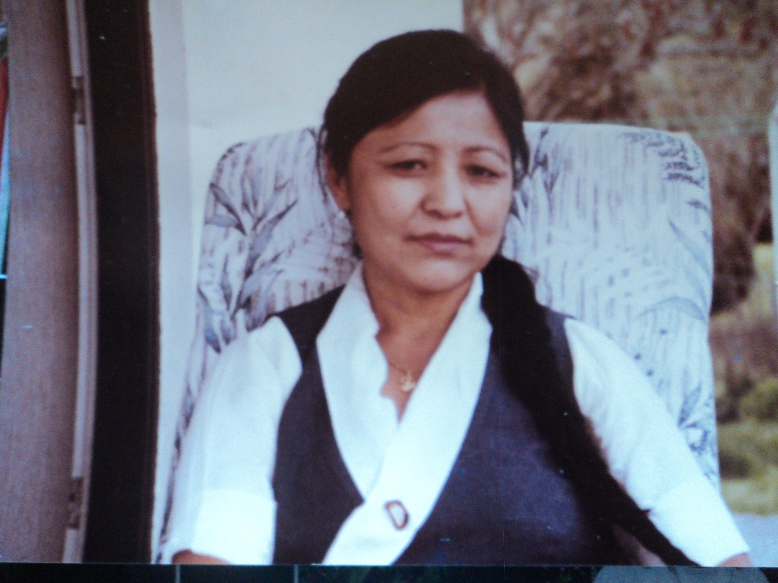 Doma Lama als junge Frau